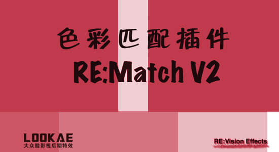 Vegas/Nuke/达芬奇/HitFilm/OFX色彩匹配插件 REMatch v2.1 Win版