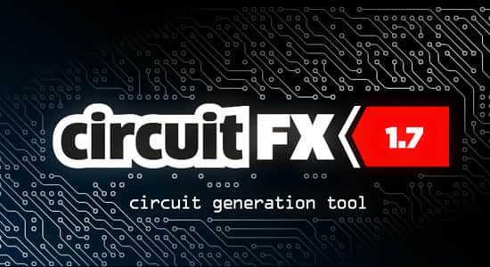 中文汉化AE脚本-高科技电流电路板线路动画 circuitFX v1.70 + 使用教程