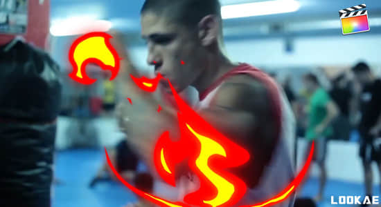 FCPX插件-10种卡通火焰燃烧MG动画元素 Cartoon Fire Elements 3 + 音效