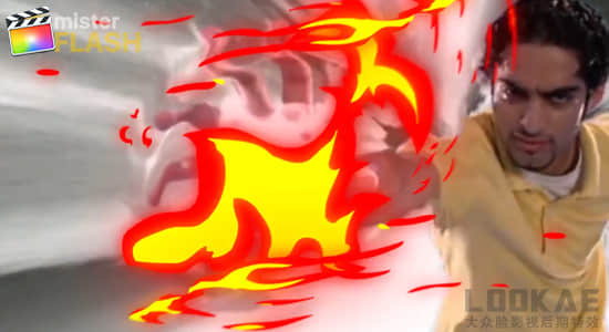 FCPX插件-12种卡通火焰燃烧MG动画元素 Cartoon Fire Elements 2 + 音效