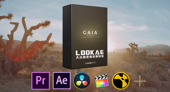 12套自然柔和LUTs调色预设 The Preset Factory - Gaia（FCPX/PR/PS/AE/达芬奇/OFX）