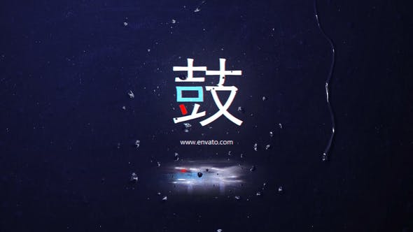 AE模板-信号故障画面干扰破损LOGO标志片头 Glitch Logo Reveal-精品资源站