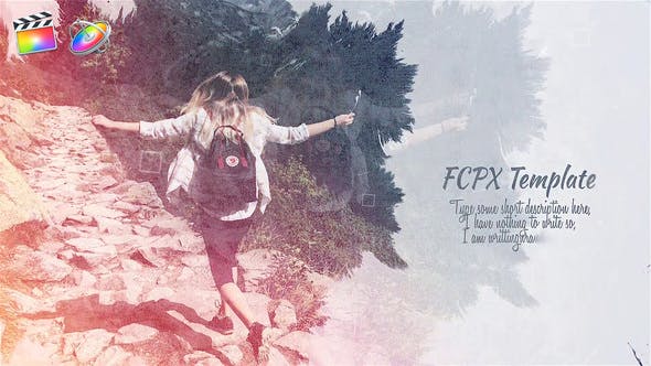 FCPX模板-中国风复古水墨晕开遮罩图文展示开场 Ink Slideshow