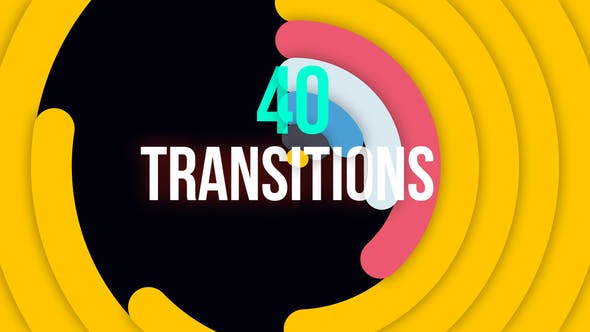 Premiere预设-44个彩色图形动画视频过渡转场 Minimal Colorful Transitions插图