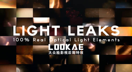 视频素材-180个漂亮真实的镜头光斑光效动画视频素材 Vegasaur -Light Leaks （Apple ProRes 422编码）