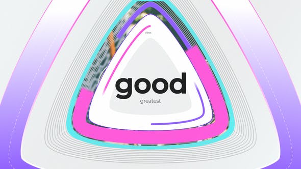 AE模板-流行时尚彩色图形LOGO标志片头 Colorful Shapes Logo Reveal