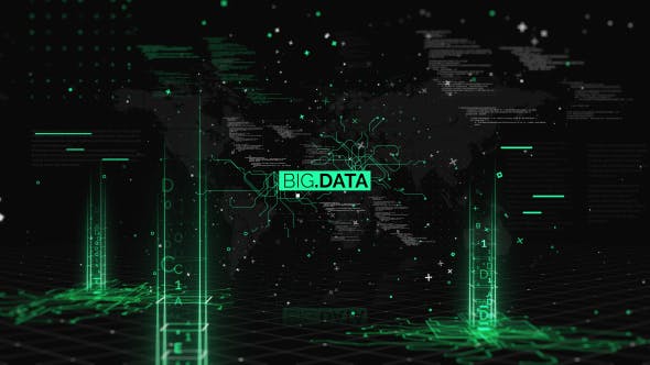 AE模板-未来数字科技大数据震撼预告片头 Big Data Trailer