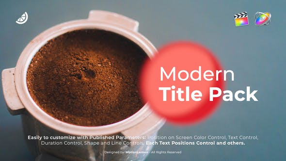 FCPX插件-30种现代时尚文字标题排版动画 Modern Typography Titles Pack + 使用教程