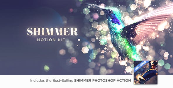 AE脚本-唯美梦幻闪烁粒子飘散图文展示工具 Shimmer Motion Kit