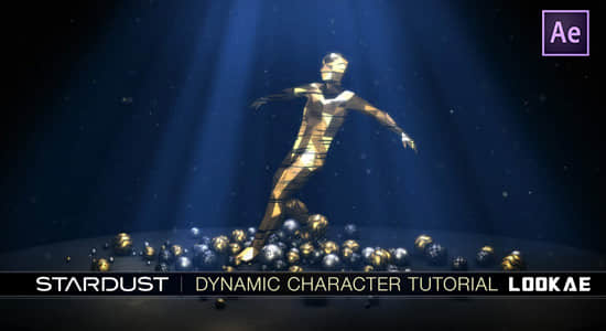 AE教程-使用Stardust插件制作三维动态人物角色动画 Stardust Dynamic Character Tutorial