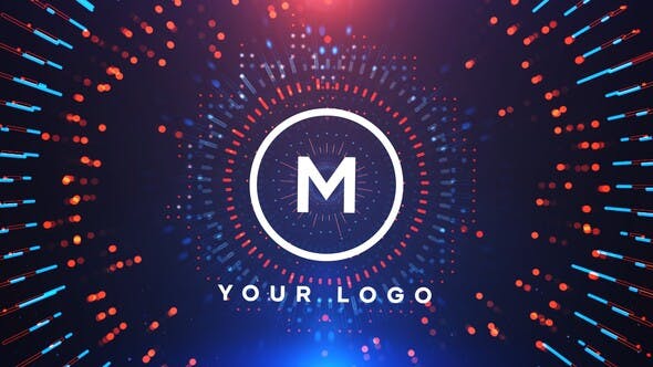 AE模板-绚丽数字科技感圆圈LOGO标志展示片头 Circles Logo Reveal