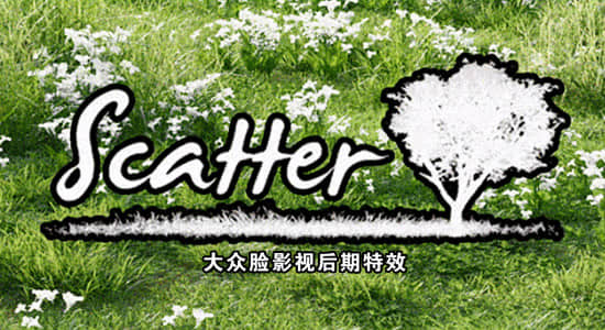 Blender插件-三维花草植物生成特效插件 Blendermarket - Scatter