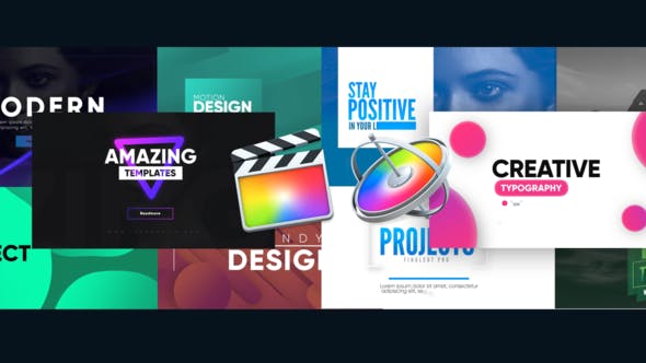 FCPX插件-10种创意排版图形文字标题动画 Creative Typography Pack
