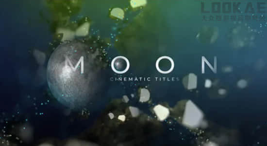 AE模板-神奇太空地球行星文字标题片头开场 Fantastic Moon Movie Titles