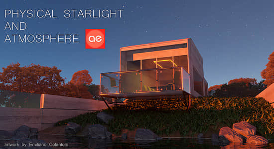 Blender插件-物理星光大气环境效果模拟 Blendermarket Physical Starlight And Atmosphere v1.1