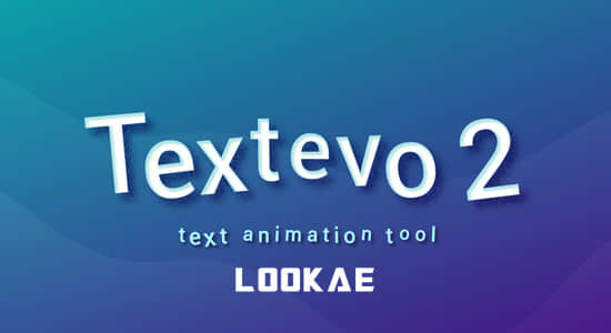 AE脚本-文字标题缓入缓出弹跳延迟动画效果 TextEvo v2.0.0