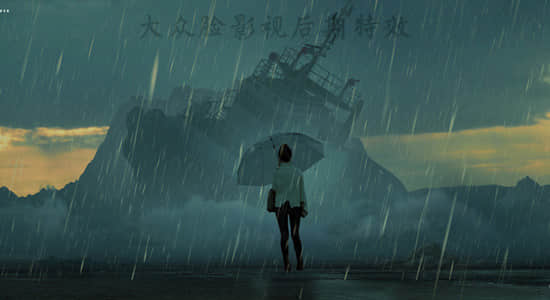 Blender教程-使用粒子特效制作逼真阴天下雨场景 Weather Effects in Blender