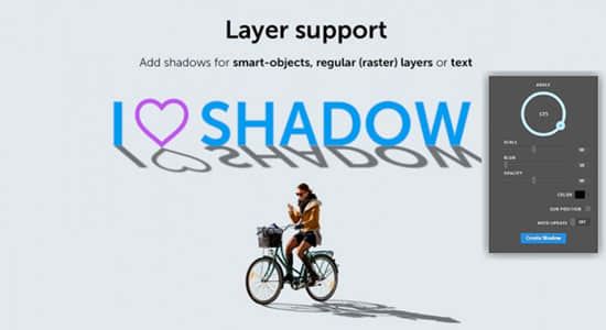 PS插件-逼真投影拖尾阴影插件 Photoshop Extension - Shadow v1.0.3 Win/Mac + 使用教程