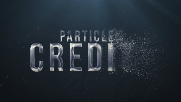 AE模板-影视开场粒子飞散汇聚文字标题片头 Particles Credits