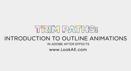 AE教程-描边轮廓路径修剪动画制作 Skillshare - Trim Paths Introduction to outline animations in Adobe After Effects