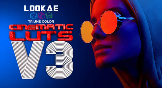 27组电影大片风格LUTs调色预设(FCPX/PR/PS/AE/达芬奇/OFX) Triune Digital – Cinematic LUTs V.3