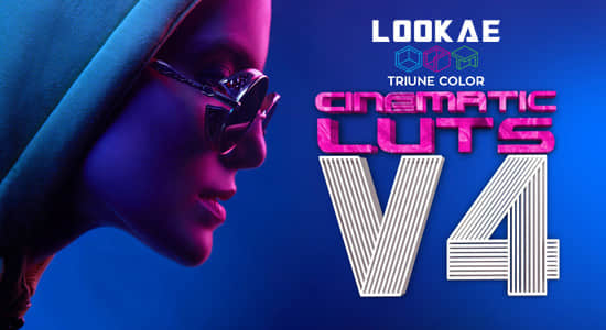 35组电影大片风格LUTs调色预设(FCPX/PR/PS/AE/达芬奇/OFX) Triune Digital – Cinematic LUTs V4