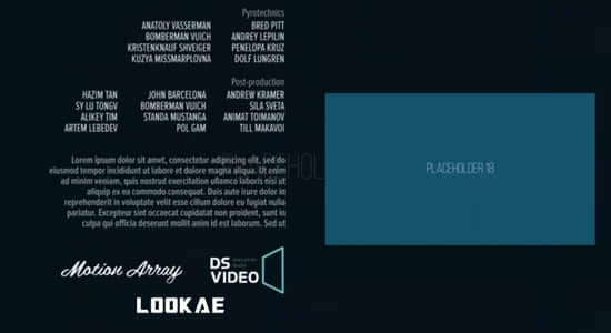 PR模板-72种电影片尾谢幕滚动字幕标题 Film Credits Kit for Premiere Pro