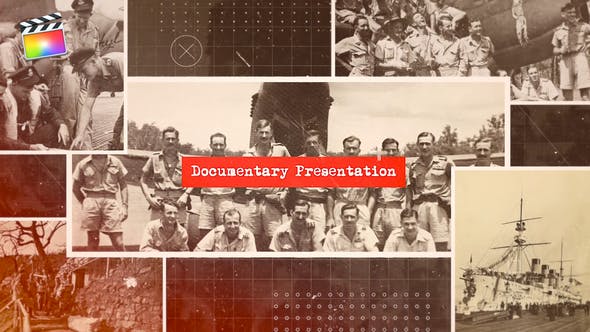 FCPX模板插件-复古泛黄回忆纪录片图文展示包装 The Documetary 2