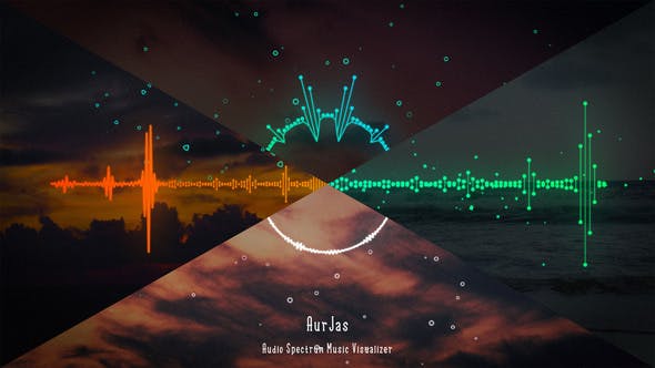 AE模板-音频可视化视觉特效动画 Audio Spectrum Music Visualizer
