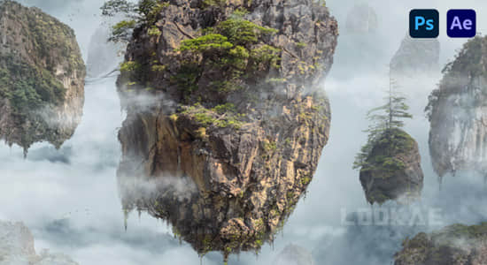 AE教程-将分层图片合成三维摄像机丝滑视差场景动画 Phlearn Pro – How to Animate a Composite Image in After Effects