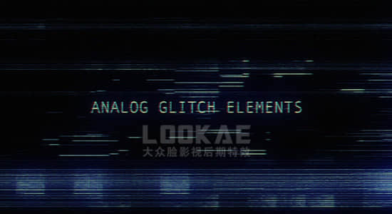 4K视频素材-70个故障毛刺失真干扰叠加循环动画 Motion Science – Analog Glitch Elements