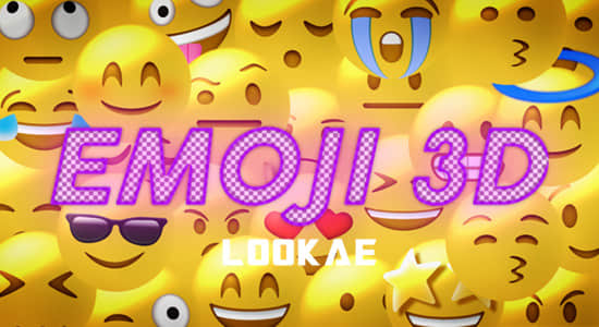 视频素材-27个3D可爱卡通社交媒体聊天Emoji表情动画 有透明通道