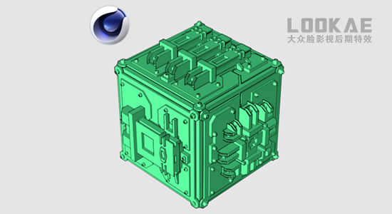 C4D插件-物体表面生成多边形城市建筑预设 Poly Greeble V1.3 Win/Mac