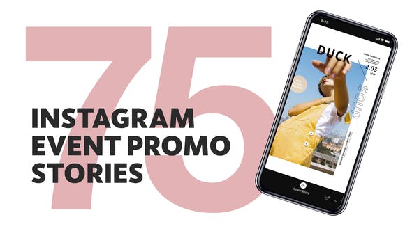 FCPX插件-80个时尚流行竖屏封面设计图文包装动画 75 Insta Event Promo Stories