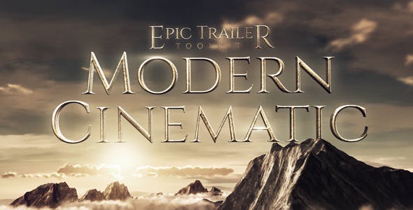 AE模板-史诗震撼大气文字标题电影预告片自定义创建工具包 Epic Trailer Toolkit - Modern Cinematic