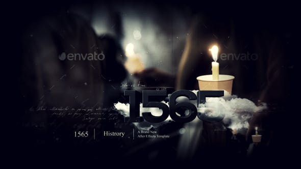 AE模板-复古历史军事纪录时间发展历程大事件展示 Historical Etudes