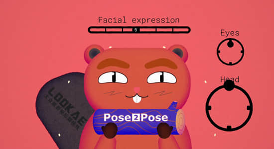 AE脚本-卡通人物面部绑定MG动画制作工具 Pose2Pose V1.1.0 + 使用教程