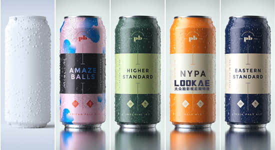 C4D教程-灰猩猩GSG商业广告饮料易拉罐产品三维渲染教程 Greyscalegorilla - Product Visualization Beverage Cans