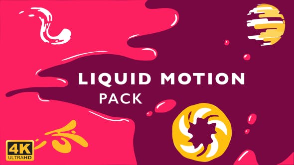 4K视频素材-110个丝滑Q弹液体流体MG图形动画素材包 Liquid Motion