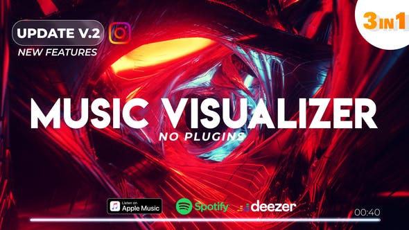 AE模板-音频可视化LOGO视觉效果 Music Visualizer Spectrum