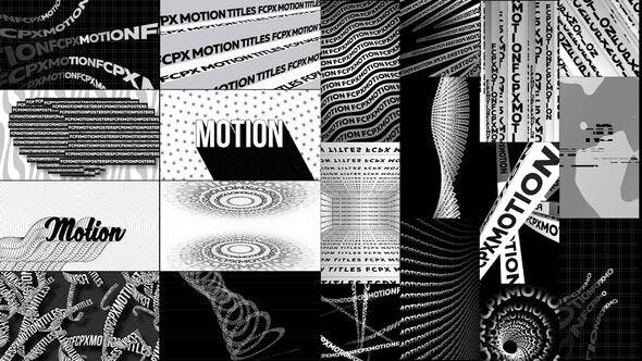 FCPX插件-64种创意海报设计文字标题横屏竖屏排版动画 Typographic Kinetic Posters & Titles