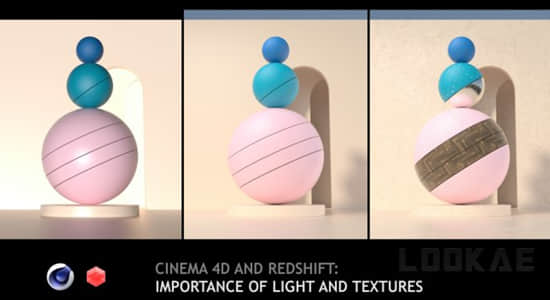 渲染器Redshift灯光材质使用C4D教程 Skillshare – Cinema 4D and Redshift Importance Of Light And Textures