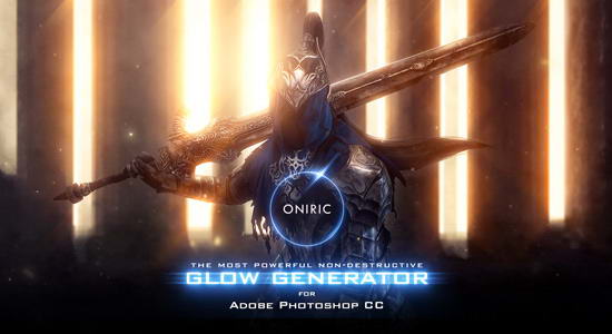 PS插件-自定义区域发光真实辉光插件 Oniric Glow Generator for Photoshop Win/Mac + 使用教程