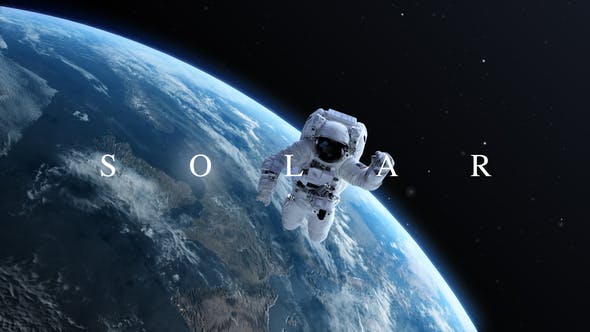AE模板-浩瀚大气宇宙太空三维地球行星标题展示片头 Solar
