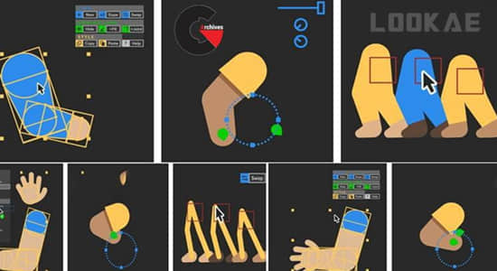 AE教程-使用Limber脚本制作卡通人物动作绑定动画 Udemy – After Effects Rigging Characters Kickstart 2020 (英文字幕)
