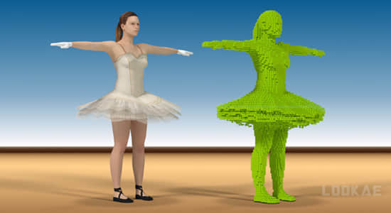 Blender三维立体像素插件 Voxel Heat Diffuse Skinning 3.1.1