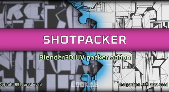 Blender插件-三维模型展UV贴图打包工具 Shotpacker v2.0.18
