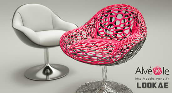 C4D插件-三维模型镂空线框生成插件 CodeVonc Alveole v1.0.3