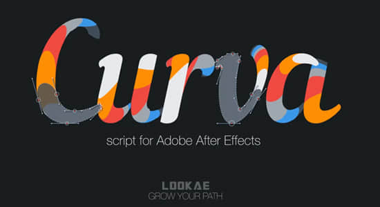 AE脚本-图形路径平滑生长动画 Curva Script Win/Mac
