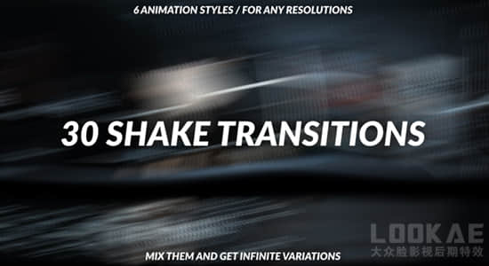 PR预设-30种动感抖动摇晃转场过渡 Shake Transitions for Premiere Pro